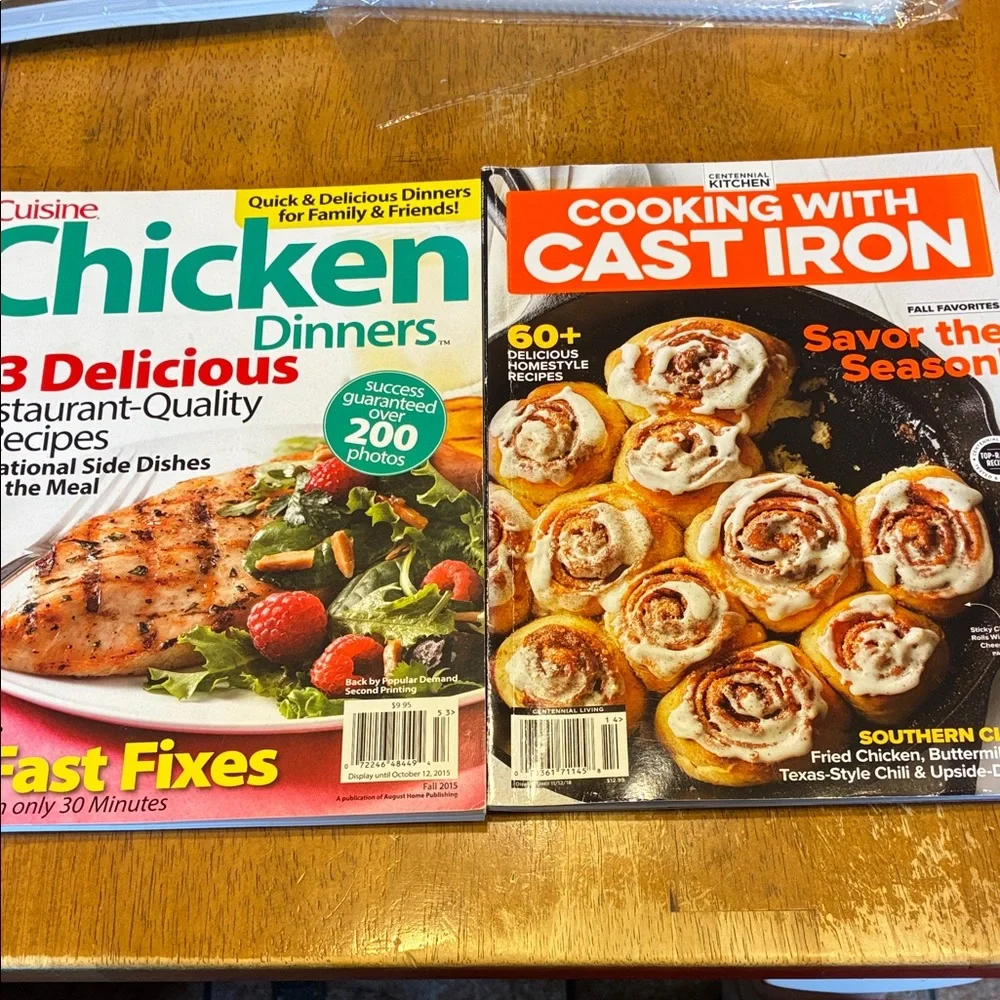 Cooking with Cast Iron Magazine and Chicken Dinners